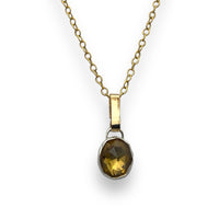 Rose Cut Stone Pendant - Citrine