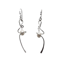 2322W - Swirl Pearl Earrings